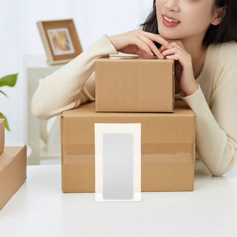 100 Pcs Foam Packaging Bags for Small Electronics and Photo Frames with boxes and a smile