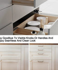 4 Pack Magnetic Push Latch Cabinet Hardware No Fuss Push To Open Touch Latch For Doors And Drawers Black Press To Open
