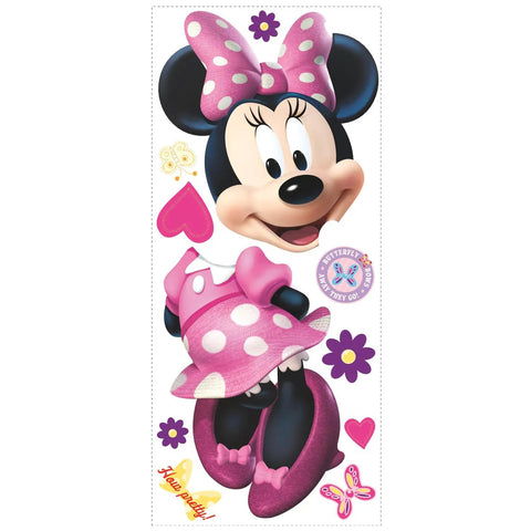 Minnie Mouse Bowtique Giant Peel And Stick Wall Decal For Kids Rooms 18 Inch Wide By 40 Inch High Easy Peel And Stick Repositionable