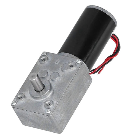 Built Like A Tank 12V DC Gear Motor With Hold Fast Self Locking Feature And Super Quiet Run with die cast aluminum casing.
