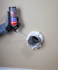 Applying Big Gaps Bright White Insulating Foam Sealant 12 Oz Can 2 Pack Expands To Fill Cracks Up To 3 Inches on wall pipe