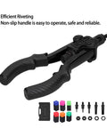 Get The Ultimate Hand Rivet Nut Tool For Serious Metal Repair And Auto Jobs! manual M10 rivet nut gun with non-slip handles and mandrels