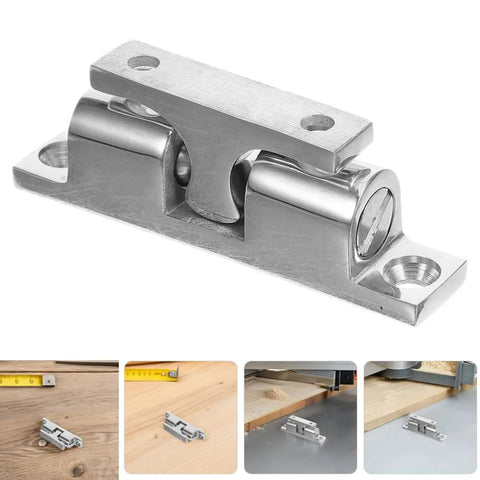 Upgrade Your Yacht With 4pc Stainless Steel Boat Door Catches Windproof Holders For Cabin Doors That Stop Noise And Slams Securely On Any Marine Vessel. Close-up of stainless steel door catch.