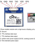 GPS Receiver Module 3.3V-5V With Flash Ceramic Antenna 9600bps NMEA-0183 connector pins EN GND RXD TXD VDD PPS