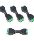 8 Piece 3.5mm Stereo Audio Jack To Av Terminal Adapter Kit Built Like A Tank With Gold Plated Copper Contacts. Four terminal adapters.