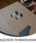 Star Handle Pressure Plate Adjustment Screws With Washers And Nuts, M8 Threaded Clamping Knobs, 4 Pack on wooden surface