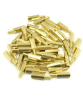 M3 Brass Hex Standoff Spacers 12mm And 6mm Lengths Male To Female Thread 5mm Hex Head Ideal For PCB Board Mounting And Enclosures 50 Pieces