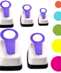 Dope Circle Hole Punch Kit For Scrapbooking And Card Making With Five Circle Sizes and spring action for precise cuts