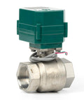 1-1/2 Inch Motorized Ball Valve With Full Port 304 Stainless Steel NSF Certified for Drinking Water Use Built to Last Workhorse 9-24V AC DC
