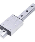 300mm Linear Motion Rail With External Biaxial Guide Block For Precise Robotic Arms And Precision Equipment, Smooth Low Friction Sliding, Easy Mounting Holes, Durable Metal Rail System, silver metal rail