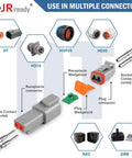 Deutsch Pin Kit 12 16 20 Size Male And Female Terminals With Closed Barrel Contacts Kit 170 Pieces For DTP DT DTM Series Connectors show