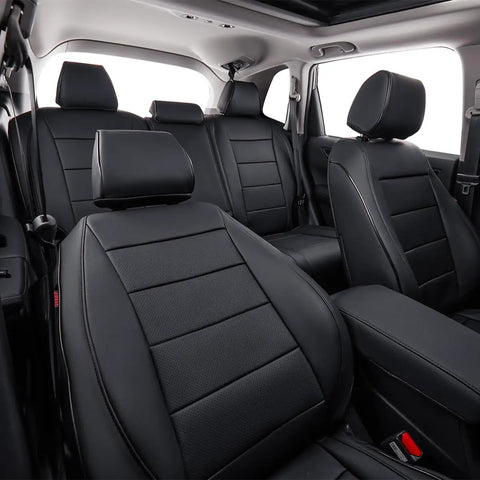Custom Fit Honda CRV Seat Covers Full Set With Faux Leather Look Waterproof Build For 2023 2024 2025 2026 SUVs And Trucks Black