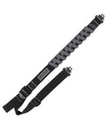 Baktrak Traction Web Rifle Sling 36 Inch With 500Lb Rated Swivels And Slim Non Slip Pad Black And Gray