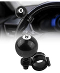 Black 8 Ball Steering Wheel Knob Spinner, 360 Degrees Rotatable One Hand Grip For Easy Backing Up And Quick Turns