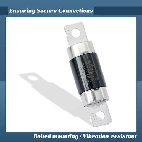 375F2 4R150 High Voltage Replacement Fuse For Hyundai Sonata And Kia Optima Hybrid showing bolted mounting and vibration-resistant design.