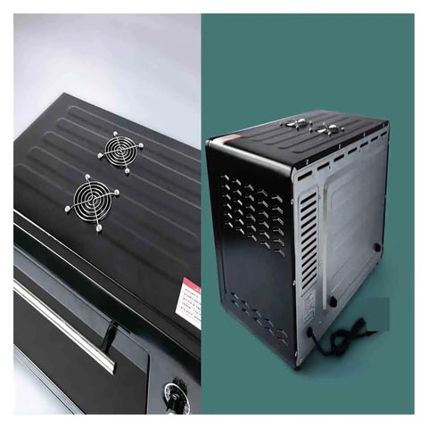Top Shelf 4000W UV Curing Lamp With Cold Light Source, showing top and rear view with cooling vents, compact design.