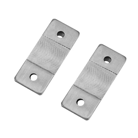 Ultra Thin Strong Magnetic Door Catch For Cabinets And Furniture With Screws, slim metal design with pre-drilled holes.
