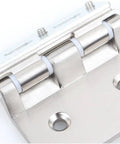 Heavy Duty Stainless Steel Glass Door Hinges Four Pack Silky Smooth Sliding Window Clip Hardware For Office Spaces crafted for durability and smooth operation.