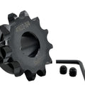 Twelve Tooth Roller Chain Sprocket Type B With Three Quarter Inch Bore Hardened 1045 Carbon Steel Drive Sprocket For ANSI Forty Chain