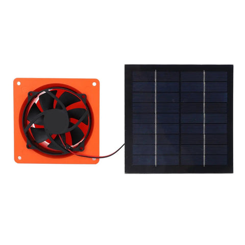 Solar Powered Exhaust Fan Kit With 20W 5V Monocrystalline Panel Round Baffle For Greenhouses RVs And Boats Quiet Efficient Ventilation