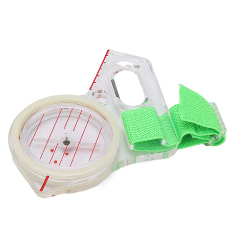 Thumb Orienteering Compass With Luminous Glow For Easy One Hand Navigation, Shockproof Durability, Quick Needle Lock, Carry Loop