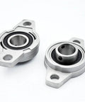 Pair Of Pillow Block Bearings Mounted Units Fit For KFL000 KFL006 Series Providing Bore Sizes From 8mm Up To 30mm Made Of Solid Zinc Alloy To Deliver Wicked Smooth Rotation Under Heavy Loads With Dust Sealing Rock Solid Durability For Your Gear. Sealed zinc alloy pillow block bearings, pair, with mounting holes