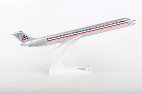 American Airlines MD-80 Model Airplane Kit 1:150 Scale With Snap-Fit Assembly And Display Stand Old-School AA Livery