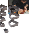 8 Piece Leather Punch Die Set Diamond Shaped Holes For Leather Craft Dope High Carbon Steel Cutting Dies in workshop