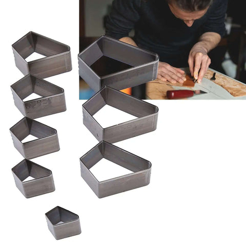 8 Piece Leather Punch Die Set Diamond Shaped Holes For Leather Craft Dope High Carbon Steel Cutting Dies in workshop