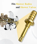 TA-10 Flow Control Spindle Assembly for Shower Valve Replacement showing brass spindle and internal valve compatibility.
