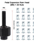 Heavy Duty M6 Rivet Nut Tool Kit Features 20 Pieces Of Petal Head Expansion Clamps For Manual Riveter And Fastener Work That Is Rock Solid, M6 set