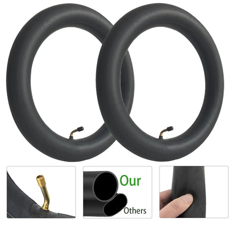 Two Pack 14x2.50 Inner Tubes For 14 Inch Bikes With Bent Valve Stem Heavy Duty Reinforced Thickness Replacement Tubes Strong Tube
