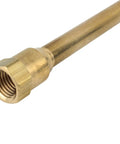 Close-up of brass Dual Head Air Chuck With One Quarter Inch FNPT Connection showcasing threaded tip for compressors