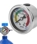 Go To Pool Filter Pressure Gauge For Diving Equipment, 0 To 6000 PSI 0 To 40 MPa Manometer with dual scale dial close-up