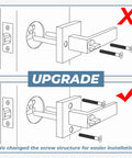 Upgrade diagram for Six Pack Passage Door Knobs And Interior Door Levers In Gold Satin Brass Finish Keyless Closet Door Handles.