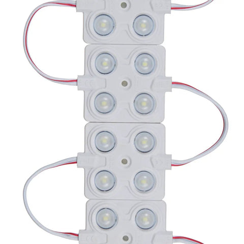4 LED Sign Modules With 160 Degree White Light 6500K 2.0W Waterproof Backlight For Letters Signs Cuttable 12V DC, close-up view