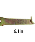 Heavy duty lever lock wrench, 6.1in length, for Rock Solid Galvanized Pipe Clamps Double Pack Per Tdc Tdf Ventilation Ducts.