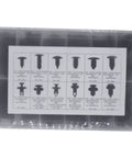 Rig Ready Black Nylon Push Type Retainer Clip Assortment Kit For Auto Bumper Fender Liner Trim Panel Fasteners in storage case