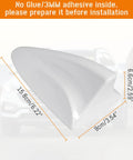 Shark Fin Antenna Cover For Hyundai Santa Fe GPS 2012 2013 2014 2015 2016 2017 2018 Glossy White Car Roof Antenna Shell dimensions