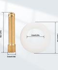 Ceramic Welding Cup Set With No 12 No 14 No 16 No 24 Cups 0.1 Inch Thick Alumina Gas Lens Kit chuck and spacer dimensions