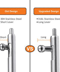 22Mm Quick Release Watch Band Spring Bars Pins Stainless Steel 316L Double Flange For Easy Install shown in upgraded design.
