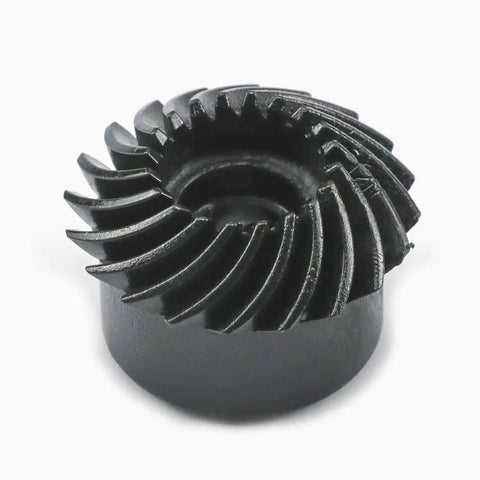 XB2364001 Spiral Bevel Gear for Brother 1034D and 3034D, close-up of durable black gear wheel