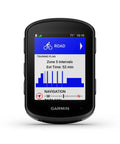 Edge 540 Compact GPS Cycling Computer With Button Controls displaying training plan and navigation on screen.