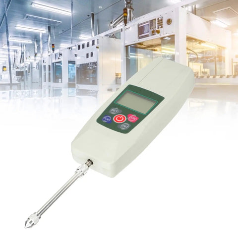 Digital Force Push Pull Tester 2N Dynamometer With Large LCD Display, Real Time And Yi Mode, 0.2 Kg Capacity, 0.45 Lb, Industrial Scientific Testing, Alarm Buzzer When Limits Exceed, handheld force gauge with probe