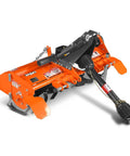 45 Inch Tractor Rotary Tiller Attachment With 3 Point Hitch Cat 1 Chain Drive PTO Shaft Included With Shear Bolt 15 To 35 HP Manual Offset