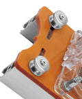 Heavy Duty Aluminum Alloy Palm Router Base Engineered For 65MM Trimmers, detailed view of secure mount and knobs for stability.