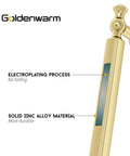 Gold Brushed Finish Cabinet Pulls Set Of 10 3 Inch Drawer Handles in zinc alloy, highlighting durability and electroplating process.