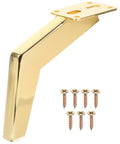 Heavy Duty Iron Furniture Feet For Beds And TV Cabinets Stable Golden Metal Legs With Oblique Cone Design Extend The Life Of Home And Office Furniture Easy To Install And Super Strong Support with screws