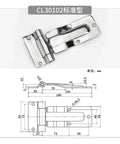 Heavy Duty Stainless Steel Vehicle Door Hinge For Fireproof Truck Doors, Rugged 304 Grade Replacement Hinge, Durable 1 Piece Mount, Model 30201 For Industrial Fleets, Rugged And Weatherproof, Easy Install, Durable Performance, 180 mm