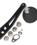 Swag Eva Power Handle Upgrade Kit For Round Baitcasting Reel With Ergo Metal Grip And Swanky Black Finish To Crush Big Catch Sessions Fast, black EVA handle with hardware